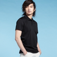  The man cool fast does multi-color POLO  Black